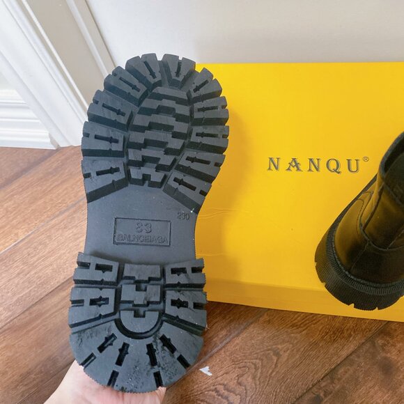 New Women Back Round Toe Platform Winter Short Ankle Boots Booties - Picture 5 of 7